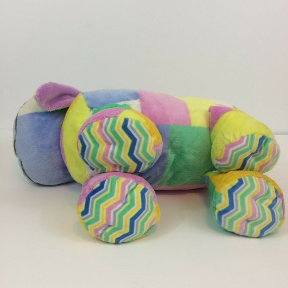 Stuffies Easter Bunny Rabbit Plush Stuffed Animal 19" Long Colorful Pastel Toy - Picture 9 of 12